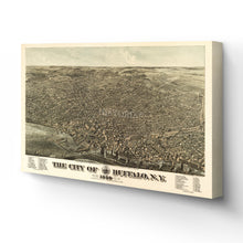 Cargar imagen en el visor de la galería, Digitally Restored and Enhanced 1880 Buffalo Map Canvas - Canvas Wrap Vintage Buffalo New York Map - Old Buffalo NY Map - History Map of Buffalo NY