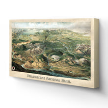 Load image into Gallery viewer, Digitally Restored and Enhanced 1904 Yellowstone National Park Map Canvas Art - Canvas Wrap Vintage Yellowstone Map - History Map of Yellowstone - Old Yellowstone National Park Wall Art Poster