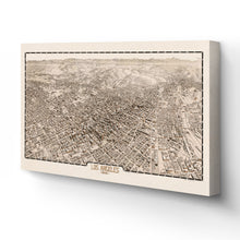 Cargar imagen en el visor de la galería, Digitally Restored and Enhanced 1909 Los Angeles Canvas Art - Canvas Wrap Vintage Map of Los Angeles California - Old Los Angeles City Map Print - City & Suburban Street Map of Los Angeles Wall Art