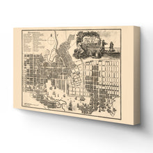 Load image into Gallery viewer, Digitally Restored and Enhanced 1804 Baltimore Map Canvas Art - Canvas Wrap Vintage Baltimore City Wall Art - History Map of Baltimore Maryland Poster
