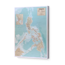 Load image into Gallery viewer, Digitally Restored and Enhanced 1990 Philippines Map Canvas Art - Canvas Wrap Vintage Philippines Map Poster - Old Map of the Philippines Wall Art - Historic Philippines Wall Map Print