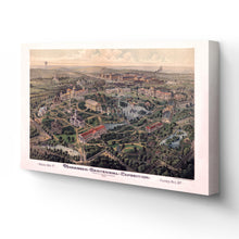 Load image into Gallery viewer, Digitally Restored and Enhanced 1897 Nashville Map Canvas - Canvas Wrap Vintage Nashville Wall Art - Old Nashville Map Poster - Historic Nashville TN Map - Centennial Exposition Map of Nashville TN