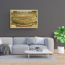 Load image into Gallery viewer, Digitally Restored and Enhanced 1885 Phoenix Arizona Map Canvas - Canvas Wrap Vintage Map of Phoenix Arizona - History Map of Phoenix AZ - Old Maricopa County Map - Bird's Eye View of Phoenix Wall Art