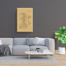 Load image into Gallery viewer, Digitally Restored and Enhanced 1879 Utah Map Canvas Art - Canvas Wrap Vintage Map of Utah Poster - Old Utah Wall Map - Restored Utah Map Poster - Historic Utah State Map - Territory of Utah Wall Art