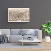 Cargar imagen en el visor de la galería, Digitally Restored and Enhanced 1909 Los Angeles Canvas Art - Canvas Wrap Vintage Map of Los Angeles California - Old Los Angeles City Map Print - City & Suburban Street Map of Los Angeles Wall Art