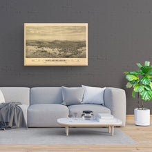 Load image into Gallery viewer, Digitally Restored and Enhanced 1878 Map of Seattle Canvas Art -Canvas Wrap Vintage Seattle Poster Map - Old Seattle Wall Art - Bird's Eye View Map of Seattle Puget Sound Washington Territory Wall Art
