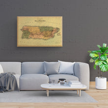 Cargar imagen en el visor de la galería, Digitally Restored and Enhanced 1886 Puerto Rico Map Canvas - Canvas Wrap Vintage Mapa de Puerto Rico - Wall Map of Puerto Rico Poster - Old Puerto Rico Wall Art - Historic Puerto Rico Map Poster