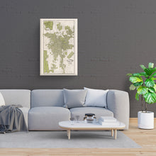 Cargar imagen en el visor de la galería, Digitally Restored and Enhanced 1909 Los Angeles Canvas - Canvas Wrap Vintage Map of Los Angeles California - Old Los Angeles Street Map - Historic City & Suburban Street Map of Los Angeles Wall Art Poster