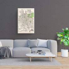 Load image into Gallery viewer, Digitally Restored and Enhanced 1924 Bexar County San Antonio Map Canvas Art - Canvas Wrap Vintage San Antonio Map Poster - Old San Antonio Wall Art - Restored Bexar County Map of San Antonio TX