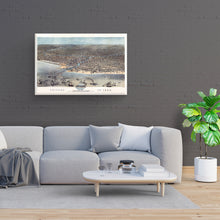 Cargar imagen en el visor de la galería, Digitally Restored and Enhanced 1868 Chicago Map Canvas - Canvas Wrap Vintage Chicago Wall Art - History Map of Chicago Poster - Old Chicago Map Wall Art - Chicago Map Poster from Schiller Street