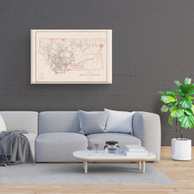 Load image into Gallery viewer, Digitally Restored and Enhanced 1879 Montana Map Canvas Art - Canvas Wrap Vintage Montana Poster - Old Montana Wall Art - History Montana Map Poster - Map of Montana Territory from Official Records