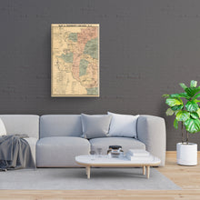 Load image into Gallery viewer, Digitally Restored and Enhanced - 1890 Davidson County Map Canvas Art - Canvas Wrap Vintage Davidson North Carolina Map Print - Old Davidson County North Carolina Wall Art - Restored Davidson NC Poster