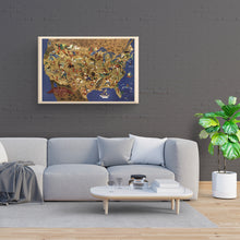 Cargar imagen en el visor de la galería, Digitally Restored and Enhanced 1946 United States Map Canvas - Canvas Wrap Vintage USA Map Poster - Old Map of the United States - Historic Map of USA - Map of United States Wall Art & Its Folklore