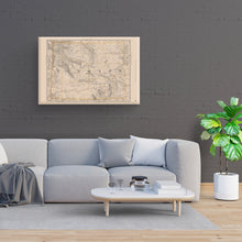 Load image into Gallery viewer, Digitally Restored and Enhanced 1891 Wyoming Map Canvas Art - Canvas Wrap Vintage Wyoming Map - History Map of Wyoming Wall Art - Old Wyoming Map Poster - Historic Wyoming State Map Print