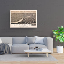 Load image into Gallery viewer, Digitally Restored and Enhanced 1879 Minneapolis Map Canvas Art - Canvas Wrap Vintage Minneapolis Wall Art - Historic Minnesota Map - Old Minneapolis Map Poster - History Map of Minneapolis MN