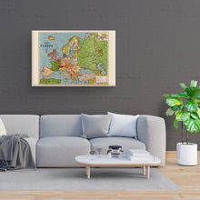 Load image into Gallery viewer, Digitally Restored and Enhanced 1925 Europe Map Canvas Art - Canvas Wrap Vintage Map of Europe Wall Art - Old Map Of Europe - Historic Wall Map of Europe - Restored Bacon's Standard Europe Map Poster