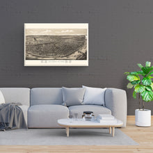 Load image into Gallery viewer, Digitally Restored and Enhanced 1895 Saint Louis Missouri Map Canvas - Canvas Wrap Vintage City of St Louis Wall Art - History Map of St Louis MO