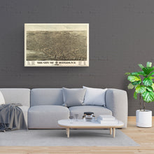 Cargar imagen en el visor de la galería, Digitally Restored and Enhanced 1880 Buffalo Map Canvas - Canvas Wrap Vintage Buffalo New York Map - Old Buffalo NY Map - History Map of Buffalo NY