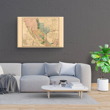 Cargar imagen en el visor de la galería, Digitally Restored and Enhanced 1846 Mexico Map Canvas - Canvas Wrap Vintage Mexico Wall Art - History Map of Mexico Poster - Old Map of Mexico States - Historic United States of Mexico Map Poster