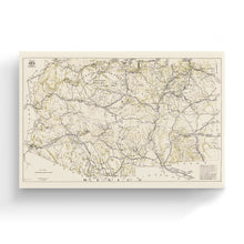 Cargar imagen en el visor de la galería, Digitally Restored and Enhanced 1919 Arizona New Mexico Map Canvas - Canvas Wrap Vintage Arizona Map - History Map of New Mexico and Arizona Wall Art