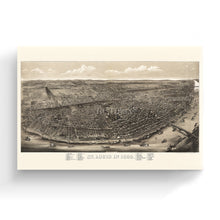 Load image into Gallery viewer, Digitally Restored and Enhanced 1895 Saint Louis Missouri Map Canvas - Canvas Wrap Vintage City of St Louis Wall Art - History Map of St Louis MO