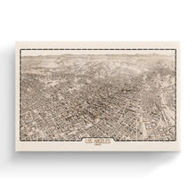 Cargar imagen en el visor de la galería, Digitally Restored and Enhanced 1909 Los Angeles Canvas Art - Canvas Wrap Vintage Map of Los Angeles California - Old Los Angeles City Map Print - City & Suburban Street Map of Los Angeles Wall Art
