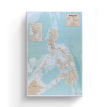 Load image into Gallery viewer, Digitally Restored and Enhanced 1990 Philippines Map Canvas Art - Canvas Wrap Vintage Philippines Map Poster - Old Map of the Philippines Wall Art - Historic Philippines Wall Map Print