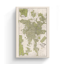 Cargar imagen en el visor de la galería, Digitally Restored and Enhanced 1909 Los Angeles Canvas - Canvas Wrap Vintage Map of Los Angeles California - Old Los Angeles Street Map - Historic City & Suburban Street Map of Los Angeles Wall Art Poster