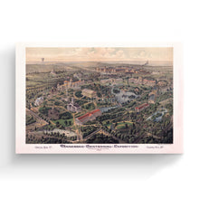 Load image into Gallery viewer, Digitally Restored and Enhanced 1897 Nashville Map Canvas - Canvas Wrap Vintage Nashville Wall Art - Old Nashville Map Poster - Historic Nashville TN Map - Centennial Exposition Map of Nashville TN