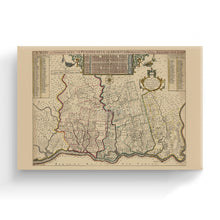 Cargar imagen en el visor de la galería, Digitally Restored and Enhanced 1687 Pennsylvania Map Canvas Art - Canvas Wrap Vintage Pennsylvania Map - Historic Pennsylvania Wall Art - Restored Pennsylvania State Map of Philadelphia Region