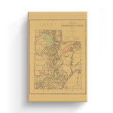 Load image into Gallery viewer, Digitally Restored and Enhanced 1879 Utah Map Canvas Art - Canvas Wrap Vintage Map of Utah Poster - Old Utah Wall Map - Restored Utah Map Poster - Historic Utah State Map - Territory of Utah Wall Art
