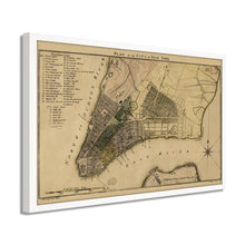 Load image into Gallery viewer, Digitally Restored and Enhanced 1789 New York City Poster Map - Framed Vintage New York Map - Old New York City Wall Art - Restored Plan of New York City Map - Historic NYC Map