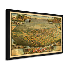 Load image into Gallery viewer, Digitally Restored and Enhanced 1885 Phoenix Arizona Map - Framed Vintage Phoenix AZ Poster - Old Phoenix Wall Art - History Map of Phoenix AZ - Maricopa County Map of Phoenix Arizona