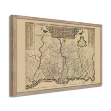Cargar imagen en el visor de la galería, Digitally Restored and Enhanced 1687 Map of Pennsylvania Poster - Framed Vintage Pennsylvania Map - Old Pennsylvania Wall Art - Restored Pennsylvania Map of Philadelphia Region