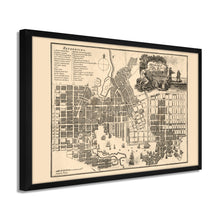 Cargar imagen en el visor de la galería, Digitally Restored and Enhanced 1804 Baltimore Map Print - Framed Vintage Baltimore City Wall Art - Old Baltimore Maryland Map Poster