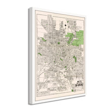 Load image into Gallery viewer, Digitally Restored and Enhanced 1924 Bexar County Map Print - Framed Vintage San Antonio Map Poster - Restored San Antonio Wall Art - Historic Bexar County Map of San Antonio TX
