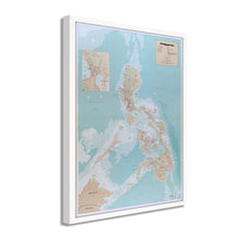 Load image into Gallery viewer, Digitally Restored and Enhanced 1990 Map of the Philippines Poster -Framed Vintage Map of Philippines Wall Art - Old Philippines Map Poster - Historic Philippines Wall Map Print