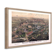 Cargar imagen en el visor de la galería, Digitally Restored and Enhanced 1897 Map of Nashville TN - Framed Vintage Nashville Map Poster - Old Nashville Wall Art - Centennial Exposition History Map of Nashville Tennessee