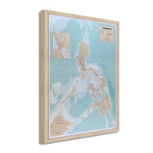 Load image into Gallery viewer, Digitally Restored and Enhanced 1990 Map of the Philippines Poster -Framed Vintage Map of Philippines Wall Art - Old Philippines Map Poster - Historic Philippines Wall Map Print
