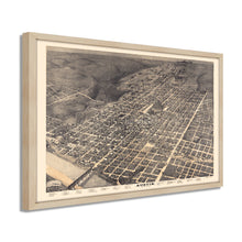 Cargar imagen en el visor de la galería, Digitally Restored and Enhanced 1887 Map of Austin Texas Poster - Framed Vintage Austin Texas Wall Art - Old City of Austin Texas Map - Bird's Eye View of Austin TX Map History