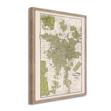 Load image into Gallery viewer, Digitally Restored and Enhanced 1909 Map of Los Angeles California - Framed Vintage Los Angeles Wall Art - Old Los Angeles Street Map - CIty & Suburban Street Map of Los Angeles CA