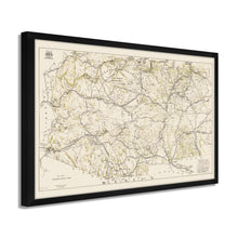 Load image into Gallery viewer, Digitally Restored and Enhanced 1919 Arizona New Mexico Map - Framed Vintage Arizona Wall Art - History Map of New Mexico and Arizona