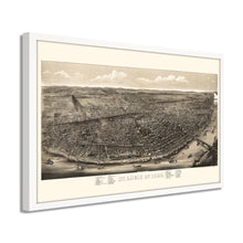 Cargar imagen en el visor de la galería, Digitally Restored and Enhanced 1895 Saint Louis Missouri Map - Framed Vintage St Louis Wall Art - History Map of St Louis MO Poster