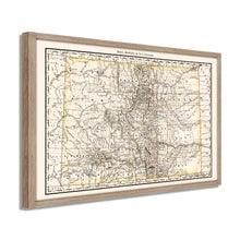 Cargar imagen en el visor de la galería, Digitally Restored and Enhanced 1879 Map of Colorado Poster - Framed Vintage Colorado Map Poster - History Map of Colorado Wall Art