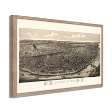 Cargar imagen en el visor de la galería, Digitally Restored and Enhanced 1895 Saint Louis Missouri Map - Framed Vintage St Louis Wall Art - History Map of St Louis MO Poster