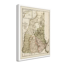 Load image into Gallery viewer, Digitally Restored and Enhanced 1796 New Hampshire Map - Framed Vintage New Hampshire Map - Old Map of New Hampshire - Restored NH Map Art - State Map of New Hampshire Wall Art Poster