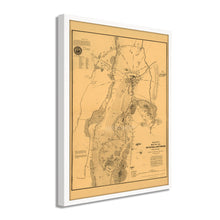 Load image into Gallery viewer, Digitally Restored and Enhanced 1863 Gettysburg Map - Framed Vintage Pennsylvania Map Print - Old Pennsylvania Wall Art - Restored Gettysburg Battlefield Map of Pennsylvania Poster