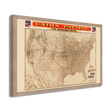 Cargar imagen en el visor de la galería, Digitally Restored and Enhanced 1892 Union Pacific Map of the United States - Framed Vintage USA Map - Old United States Map History