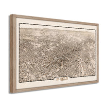 Load image into Gallery viewer, Digitally Restored and Enhanced 1909 Los Angeles Map Poster - Framed Vintage Map of Los Angeles California - Old Los Angeles Wall Art - CIty & Suburban Street Map of Los Angeles CA
