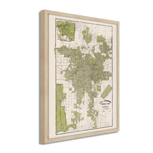 Load image into Gallery viewer, Digitally Restored and Enhanced 1909 Map of Los Angeles California - Framed Vintage Los Angeles Wall Art - Old Los Angeles Street Map - CIty & Suburban Street Map of Los Angeles CA